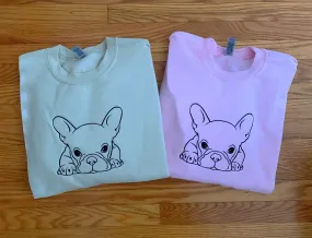 Oversized Frenchie sweatshirt
