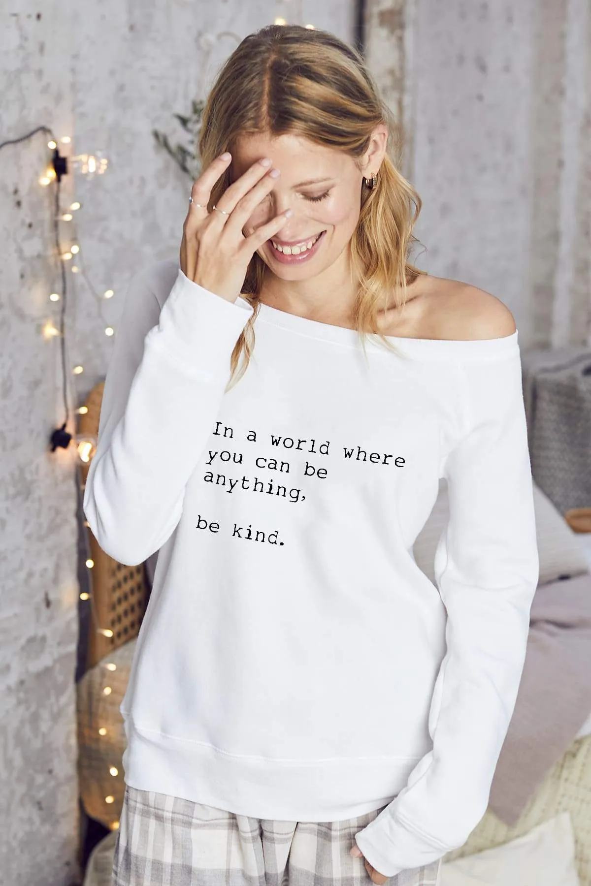 "Be Kind" Cozy Pullover