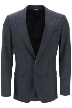 "SINGLE-BREASTED FLANNEL