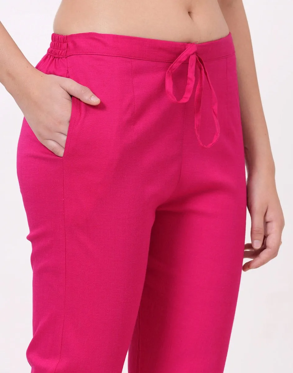 Satrangi Women's Rani Viscose Lycra Trouser