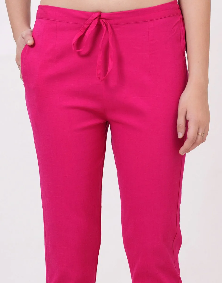 Satrangi Women's Rani Viscose Lycra Trouser