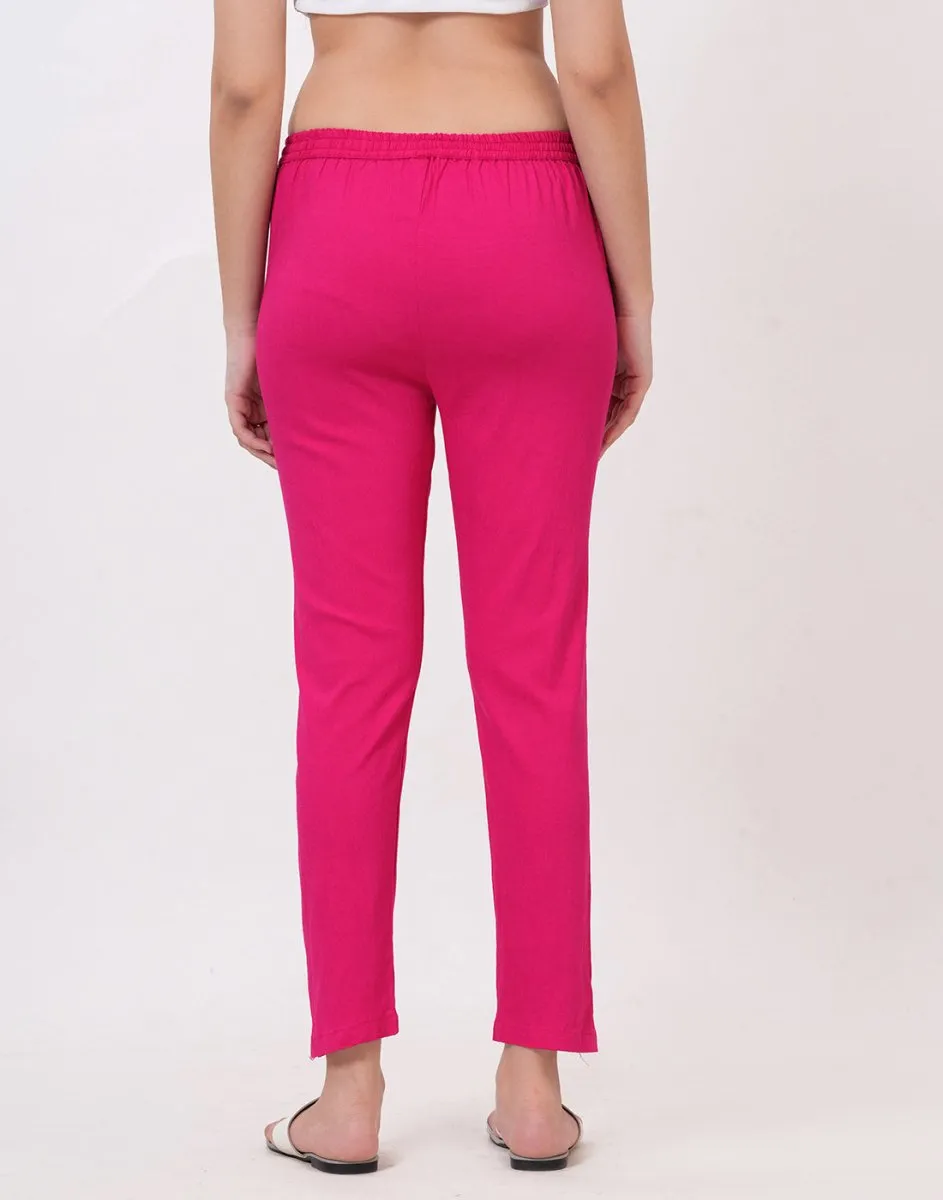 Satrangi Women's Rani Viscose Lycra Trouser