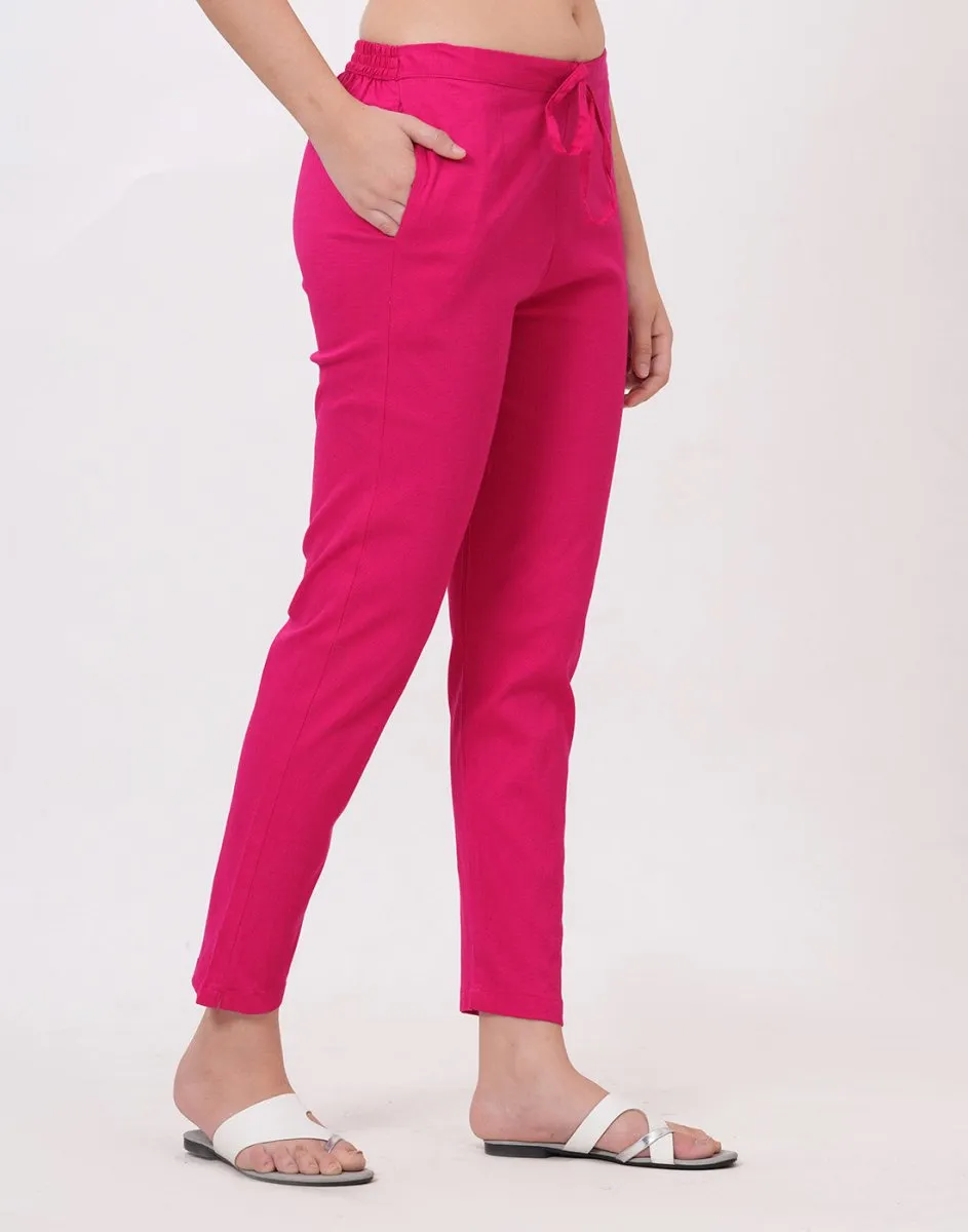 Satrangi Women's Rani Viscose Lycra Trouser