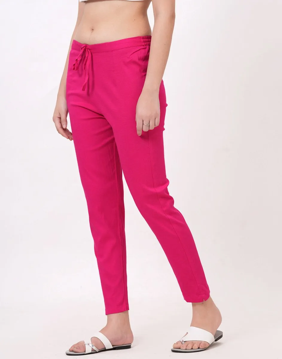 Satrangi Women's Rani Viscose Lycra Trouser