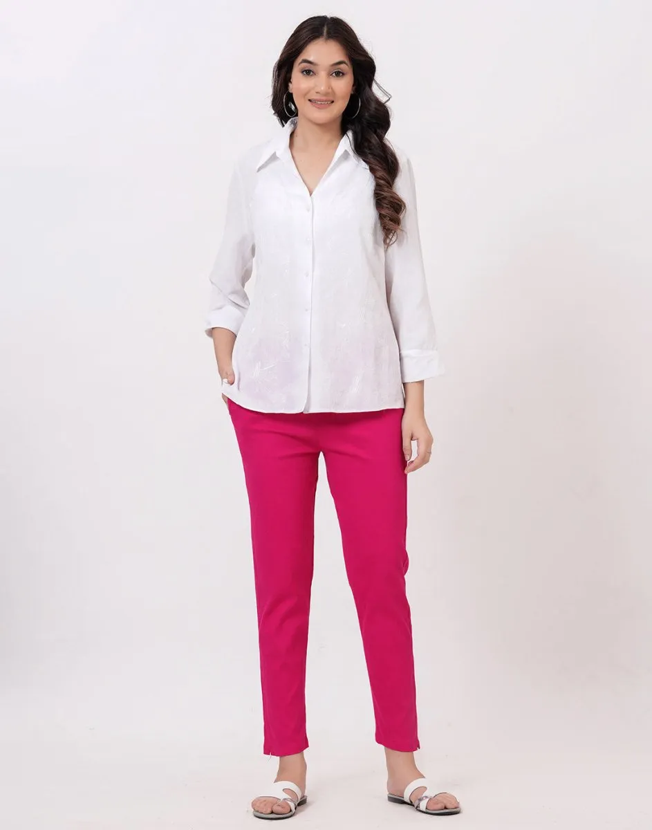 Satrangi Women's Rani Viscose Lycra Trouser