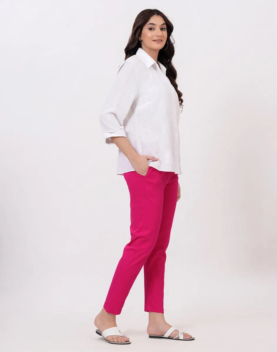 Satrangi Women's Rani Viscose Lycra Trouser