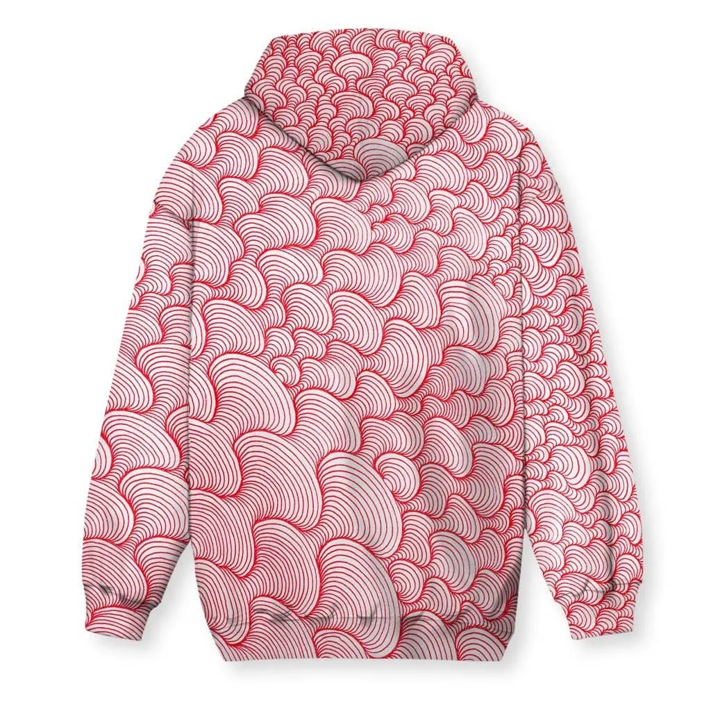 SCRIBBLEWAVE - Red Hoodie