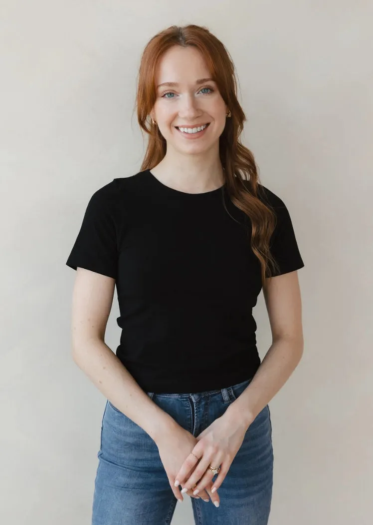 Short Sleeve Waist Top