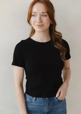 Short Sleeve Waist Top