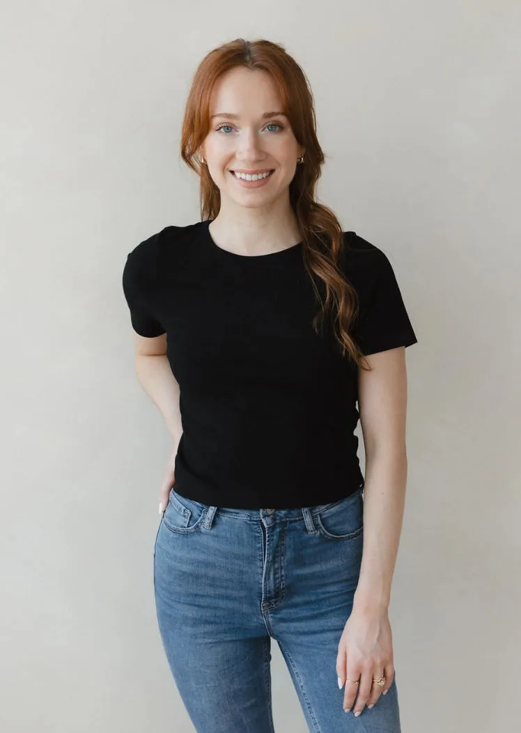 Short Sleeve Waist Top