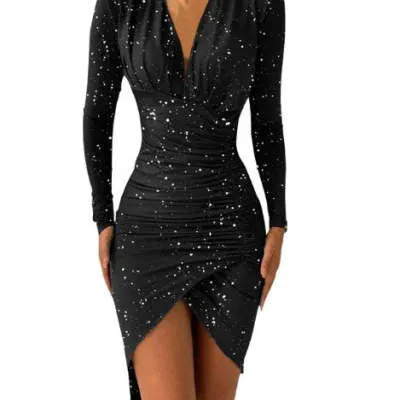Slim Printed Dress (Elegant Design) - FashionZapp
