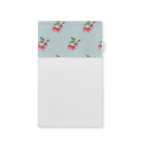 Strawberries Blue Roller Hand Towel