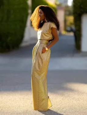 Stylish High Waisted Skirt & Top Two Pieces Set S 112915