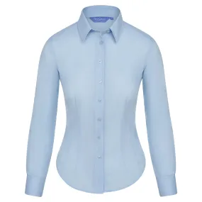 The Essential L/S Blouse | Sky