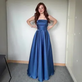 Tube Top Lace-up Waist-controlled Elegant Evening Dress