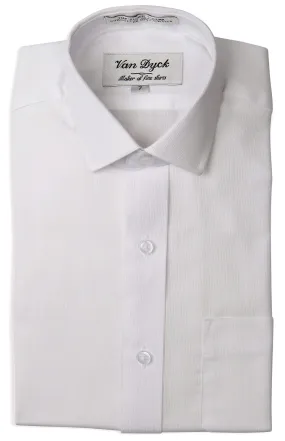 Van Dyck Boys Shirt White on White