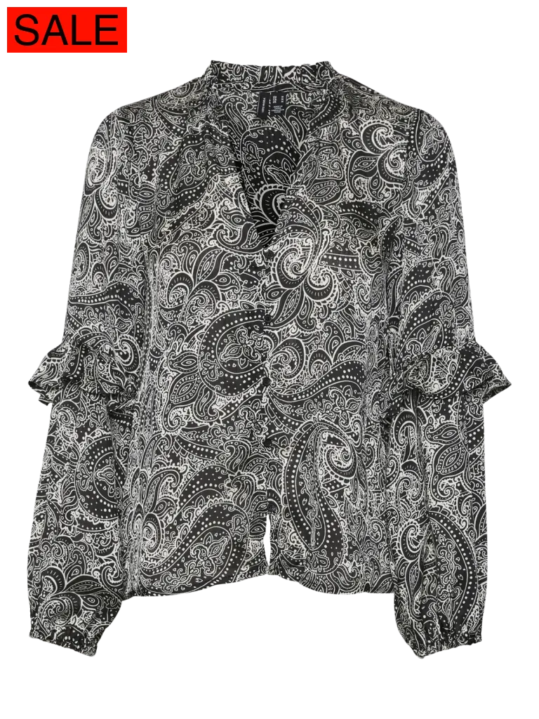 VMPERRY L/S FRILL TOP