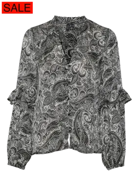 VMPERRY L/S FRILL TOP