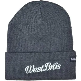 West Brothers Script Beanie - Dark Grey