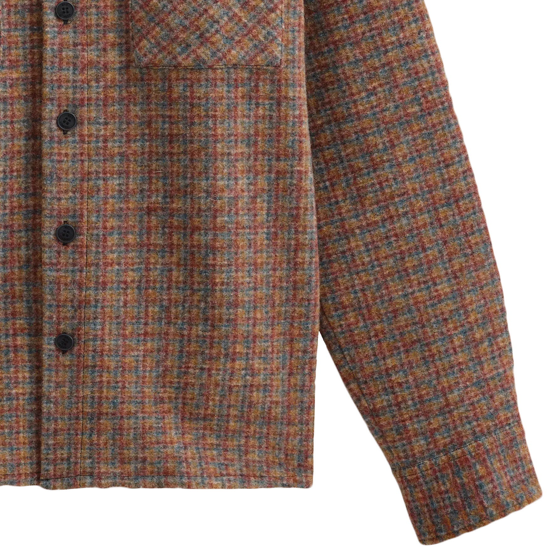 Whiting Overshirt - Mini Check Fleece