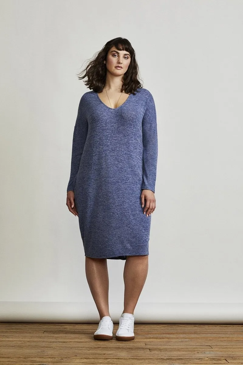 Willow Dress in Blue Marl