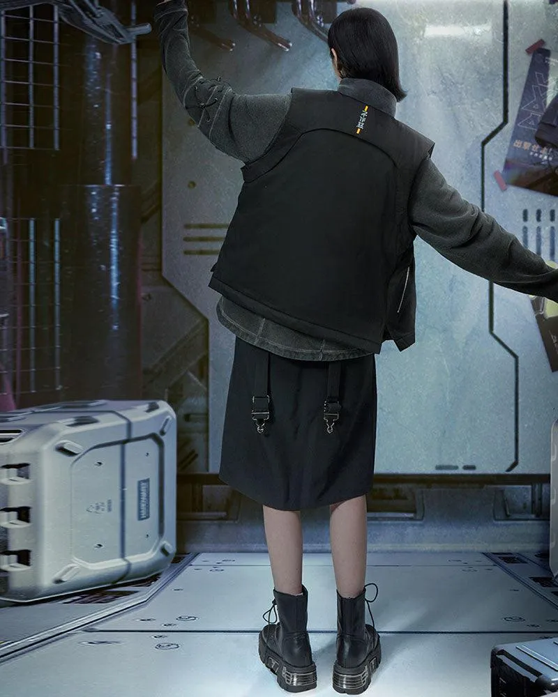 XIPHEVIL Cyberpunk Functional Unisex Cargo Vest