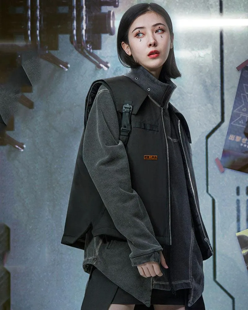 XIPHEVIL Cyberpunk Functional Unisex Cargo Vest