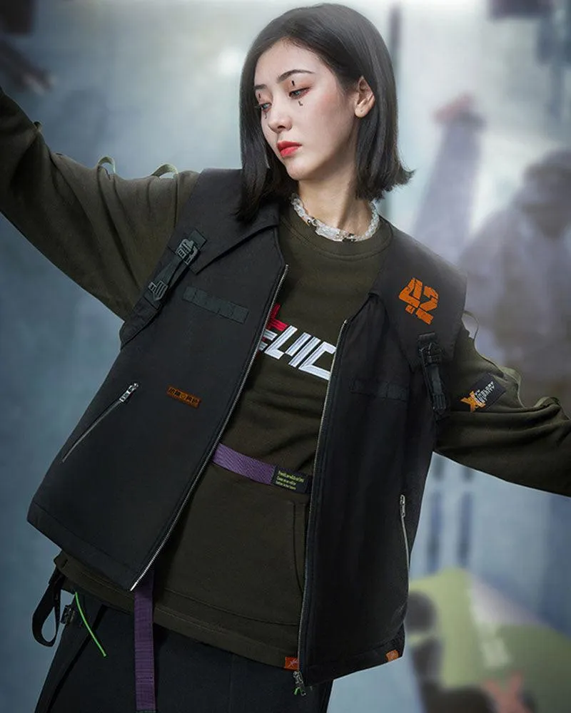 XIPHEVIL Cyberpunk Functional Unisex Cargo Vest