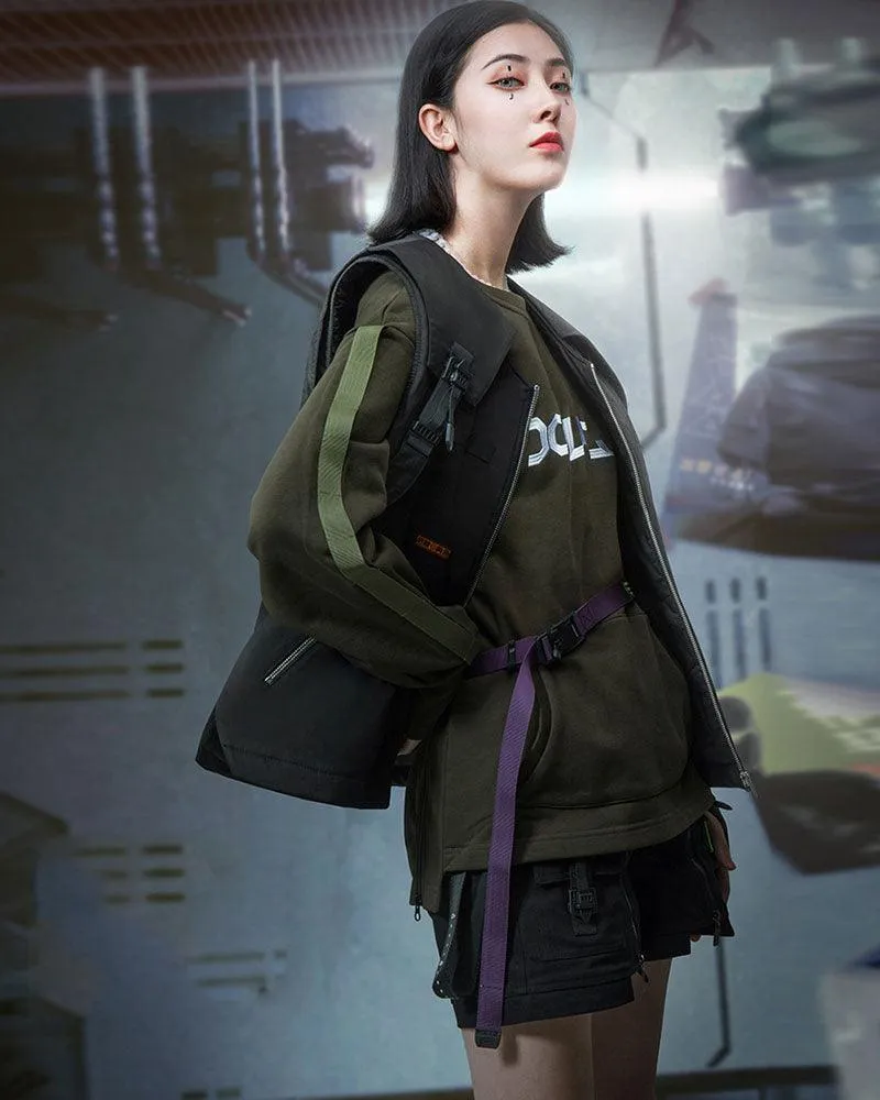 XIPHEVIL Cyberpunk Functional Unisex Cargo Vest